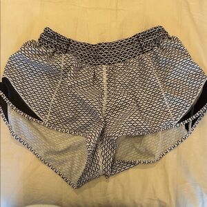 lululemon athletica Black and White Athletic Shorts